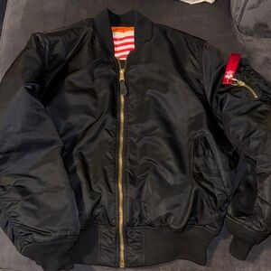 Black Alpha Industries Bomber Jacket